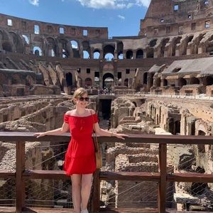 American eagle peasant dress